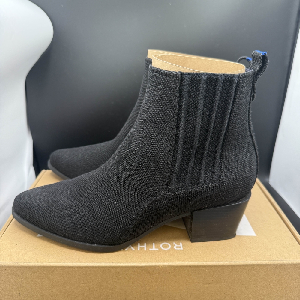 Rothy's The Western Bootie in Black